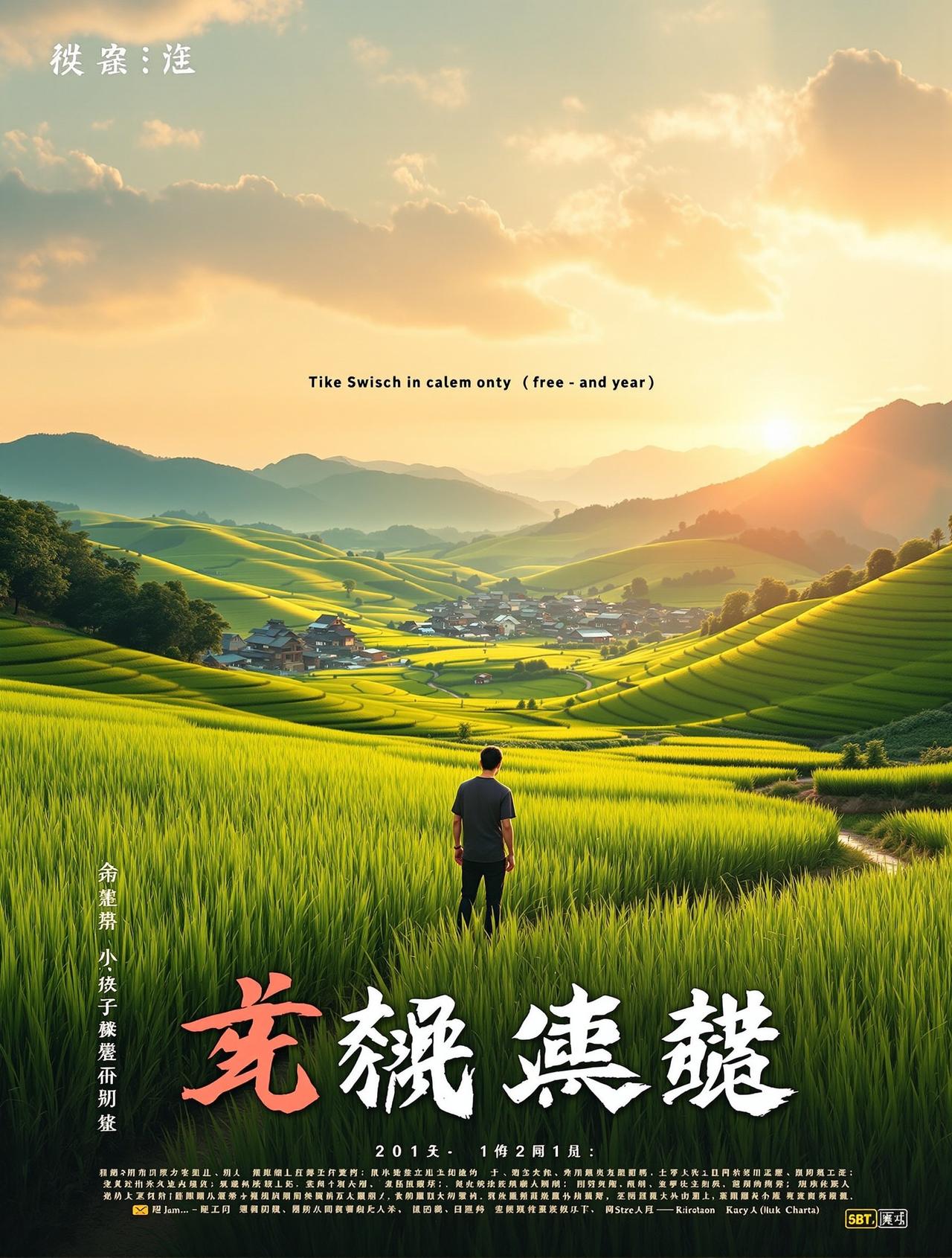 爱短剧网作品《稻香人家》海报 - 乡村温情题材短剧